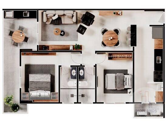 Exclusive House, apartamentos com 2 quartos, 74 a 78 m², Praia Grande - SP