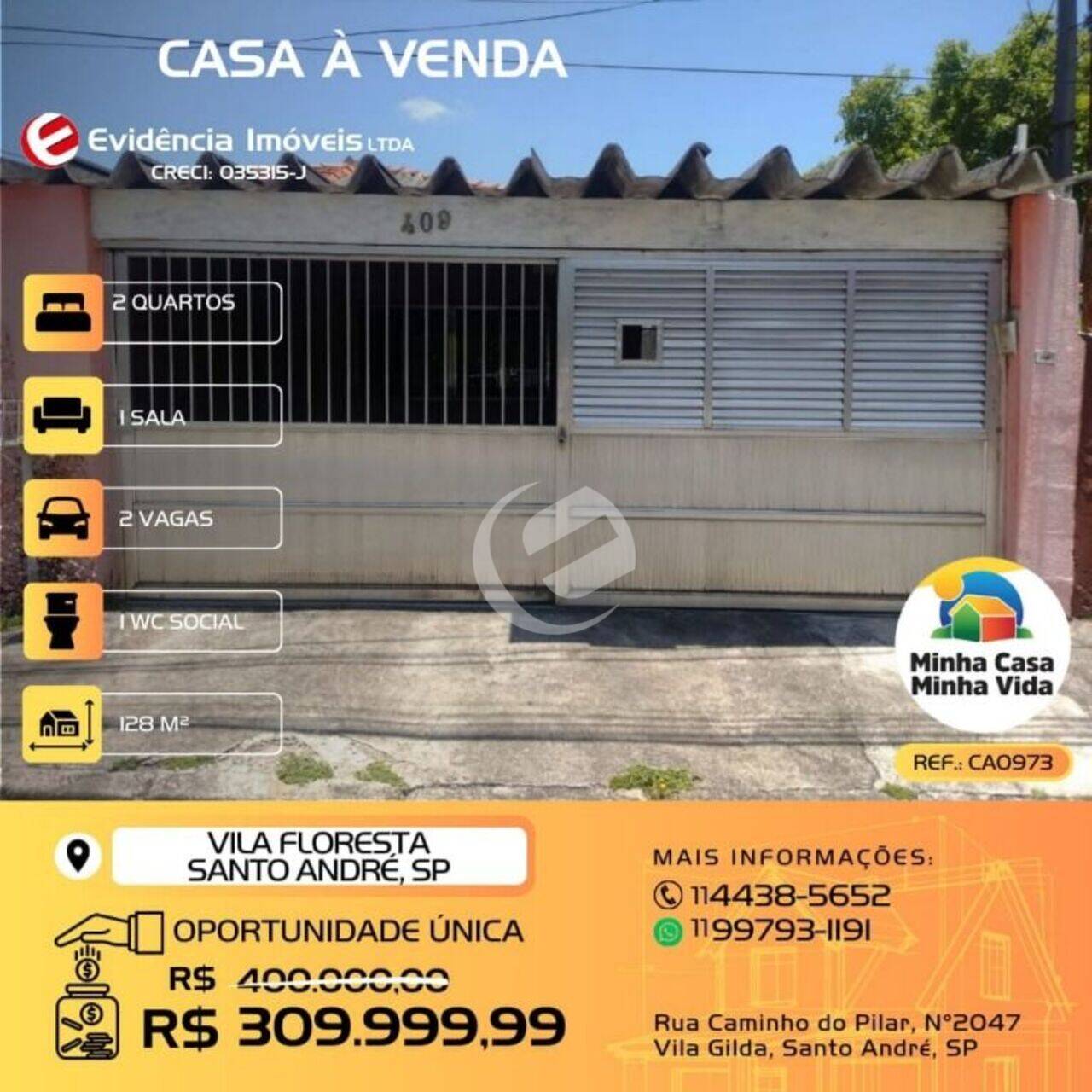 Casa Vila Floresta, Santo André - SP