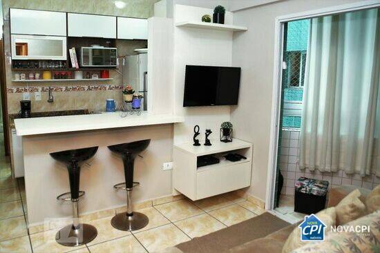 Apartamento de 33 m² Boqueirão - Praia Grande, à venda por R$ 290.000