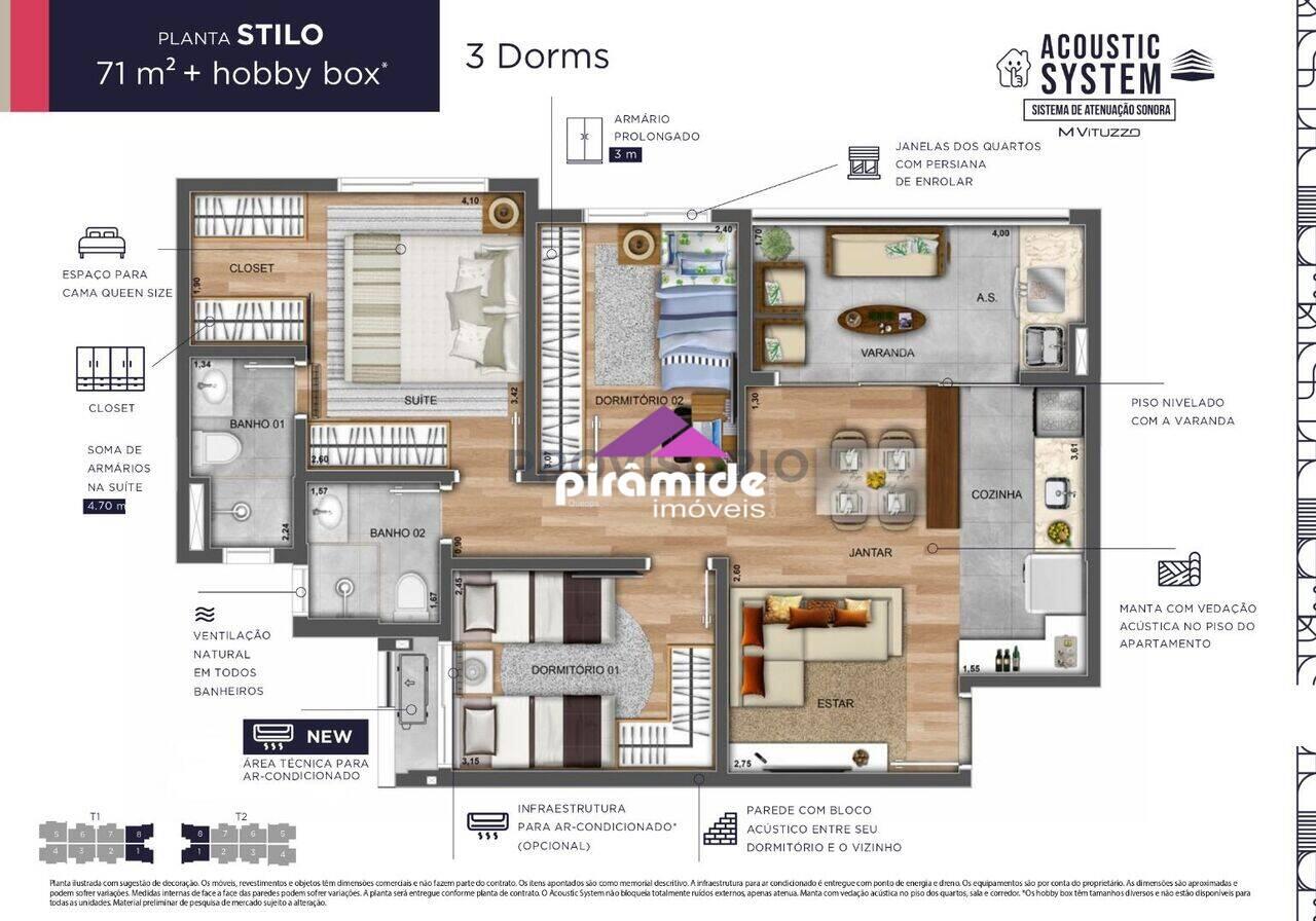 Apartamento Parque Industrial, São José dos Campos - SP