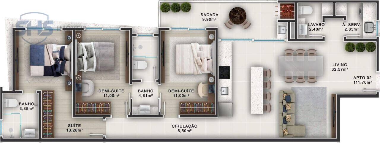 Apartamento Itacolomi, Balneário Piçarras - SC