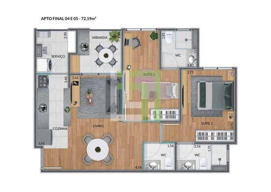 Vallis Residencial, apartamentos com 2 a 3 quartos, 59 a 88 m², Jundiaí - SP