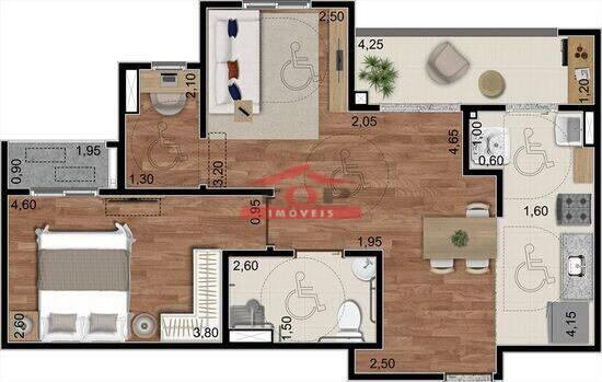 Azure, apartamentos com 2 a 3 quartos, 59 a 70 m², Bauru - SP