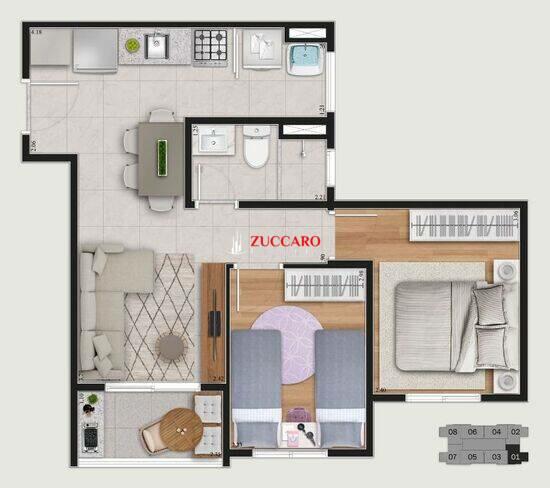 Lazer e Vida Bonsucesso, apartamentos com 2 quartos, 43 a 44 m², Guarulhos - SP