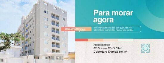 Residencial Enseada, apartamentos com 2 quartos, 52 m², Guarujá - SP