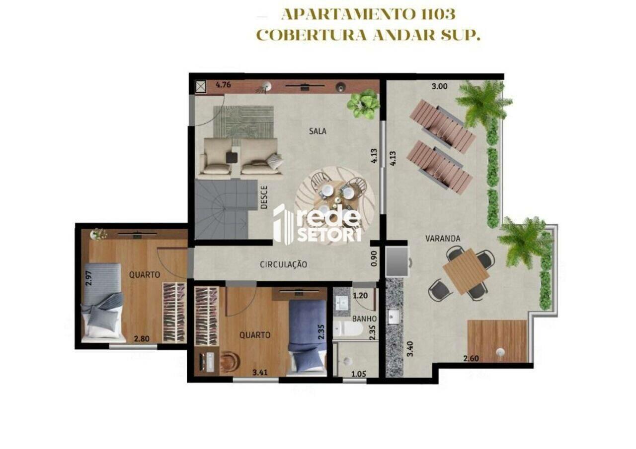 Cobertura Centro, Juiz de Fora - MG