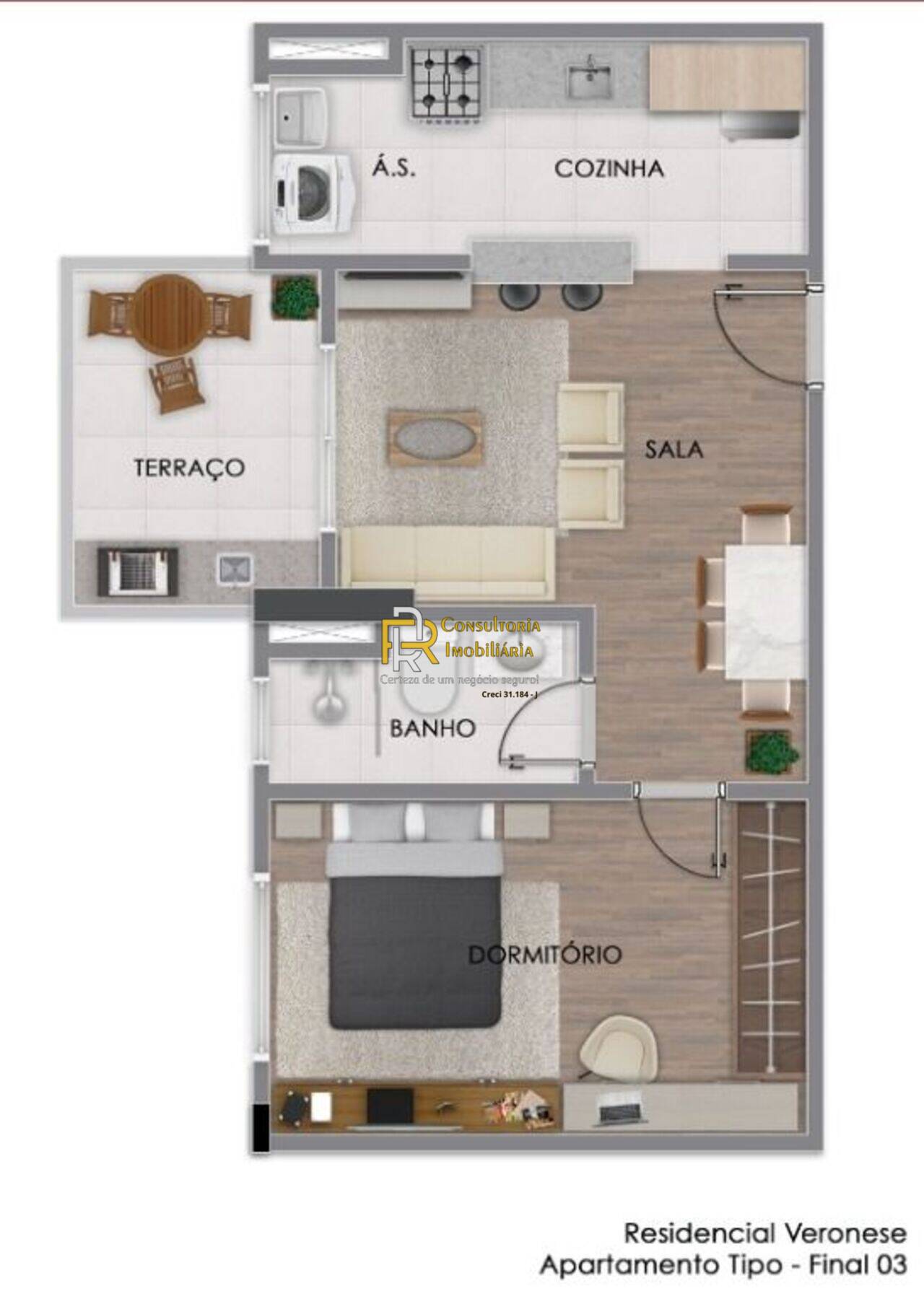 Apartamento Aviação, Praia Grande - SP