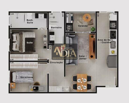 Residencial Alvorada, apartamentos com 2 a 3 quartos, 57 a 68 m², Mauá - SP