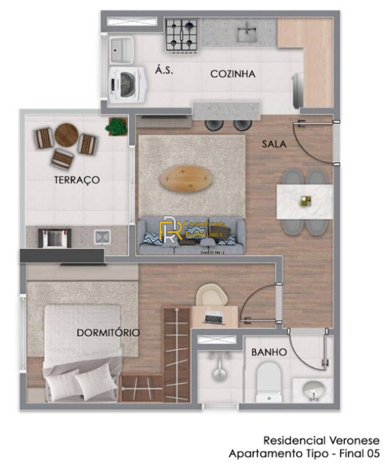 Apartamento Aviação, Praia Grande - SP