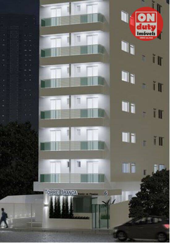Torre Branca Barão de Penedo, studios com 1 quarto, 31 a 36 m², Santos - SP