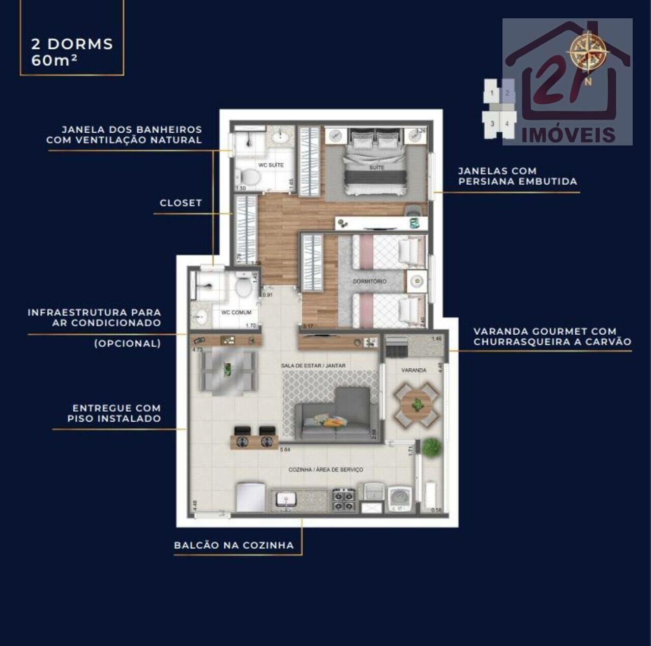 Apartamento Jardim América, São José dos Campos - SP