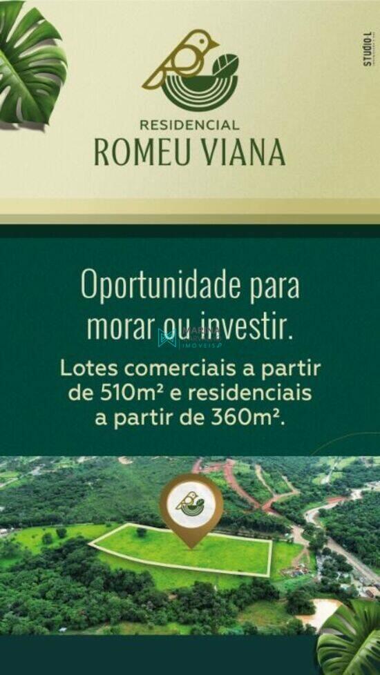 Romeu Viana, terrenos, 360 m², Lagoa Santa - MG