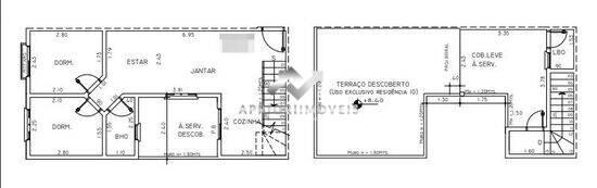 Cobertura de 89 m² Vila Luzita - Santo André, à venda por R$ 349.000