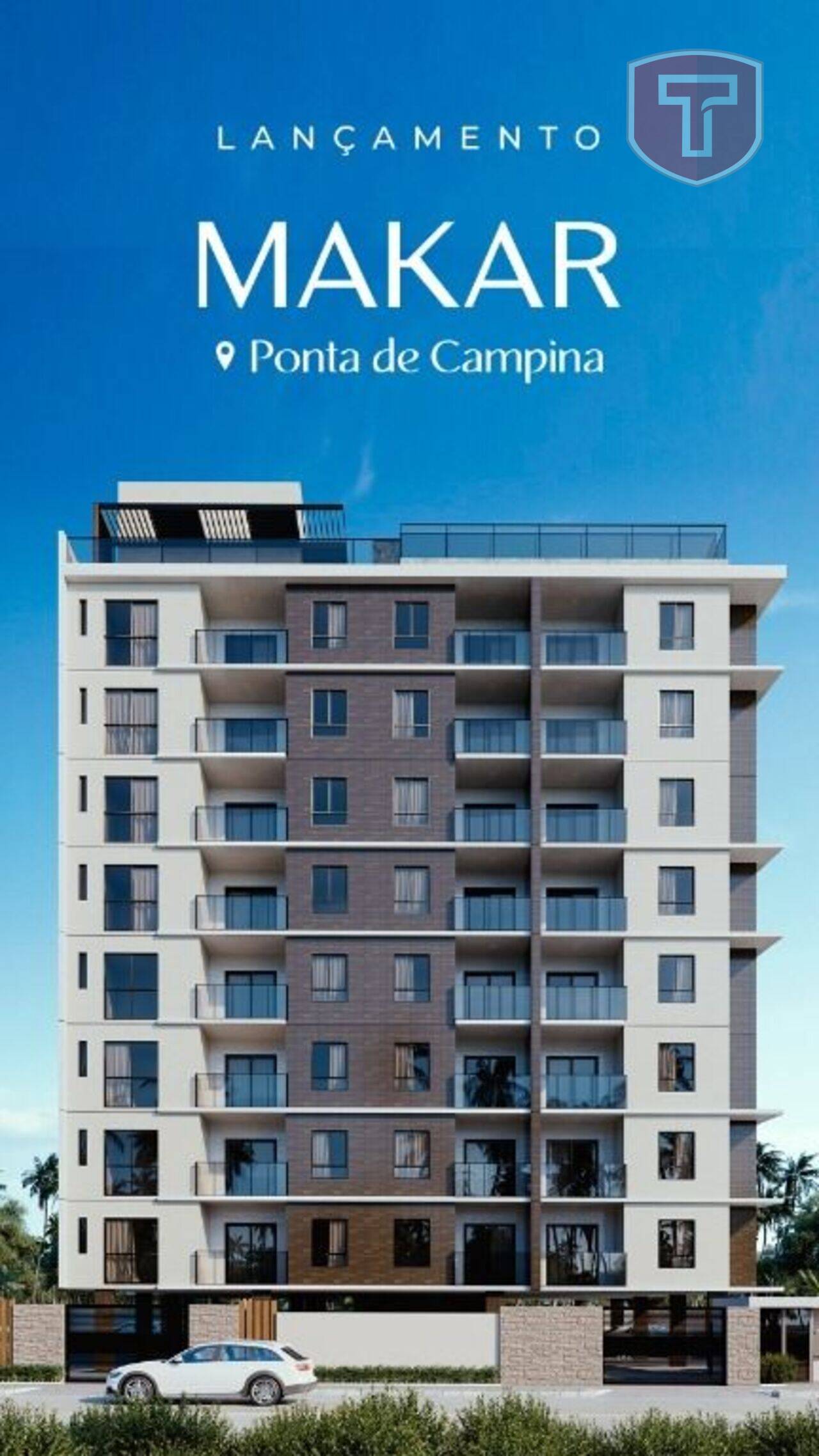 Makar - Apartamento com 3 dormitórios à venda - Ponta de Campina, Cabedelo/PB