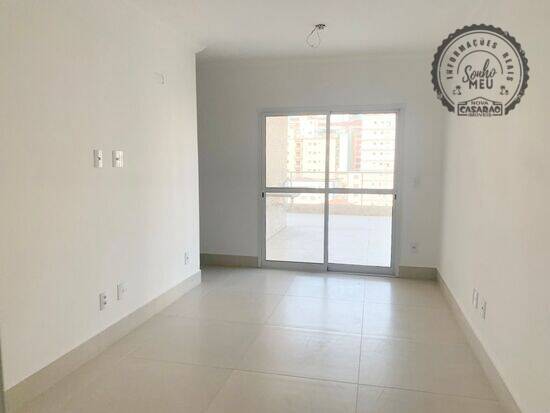 Apartamento de 75 m² Vila Guilhermina - Praia Grande, à venda por R$ 650.000