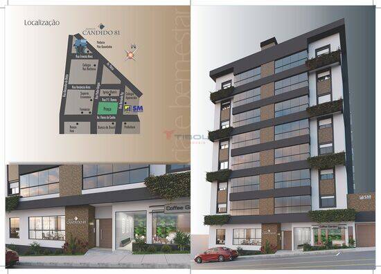 Apartamento de 110 m² Centro - Carazinho, à venda por R$ 550.000