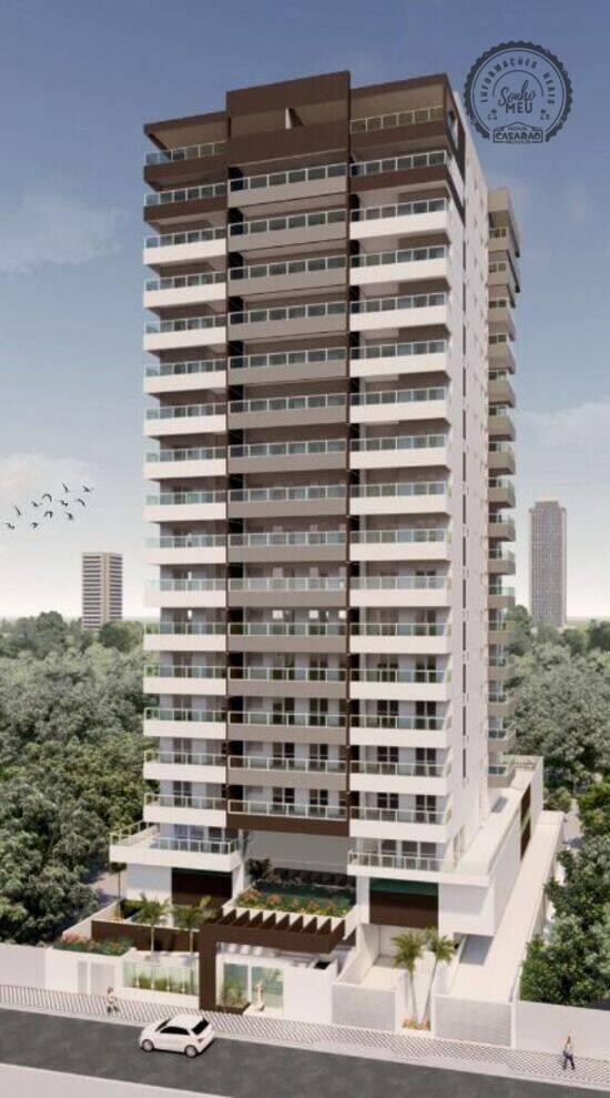 Apartamento de 102 m² Centro - Mongaguá, à venda por R$ 699.619,08