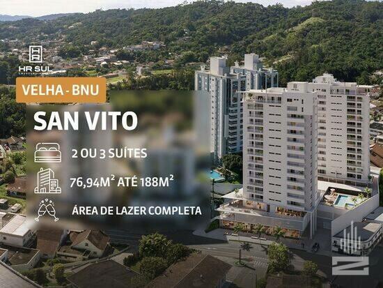 San Vito, apartamentos com 2 quartos, 83 m², Blumenau - SC