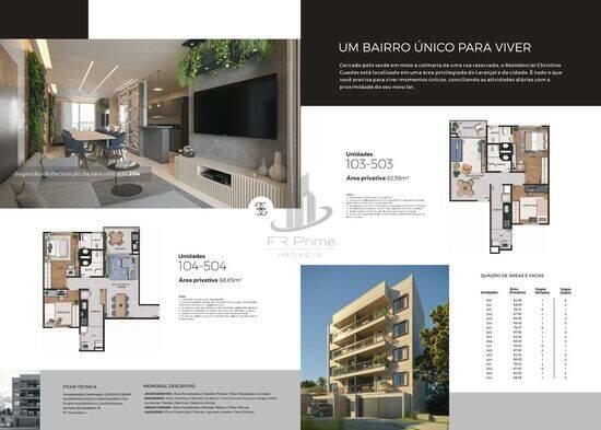 Residencial Christine Guedes, apartamentos com 2 a 3 quartos, 63 a 78 m², Volta Redonda - RJ