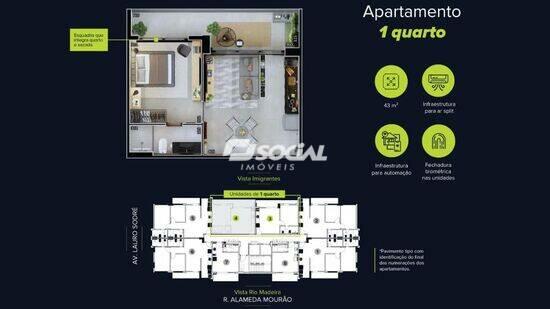 Alameda 75, com 2 quartos, 29 a 65 m², Porto Velho - RO