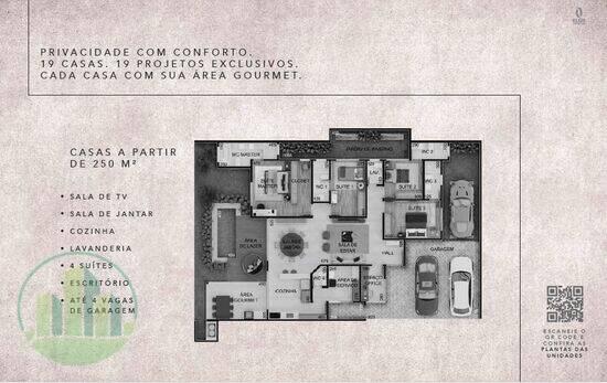 Residencial Gran Villagio, casas com 4 quartos, 232 a 305 m², Poços de Caldas - MG