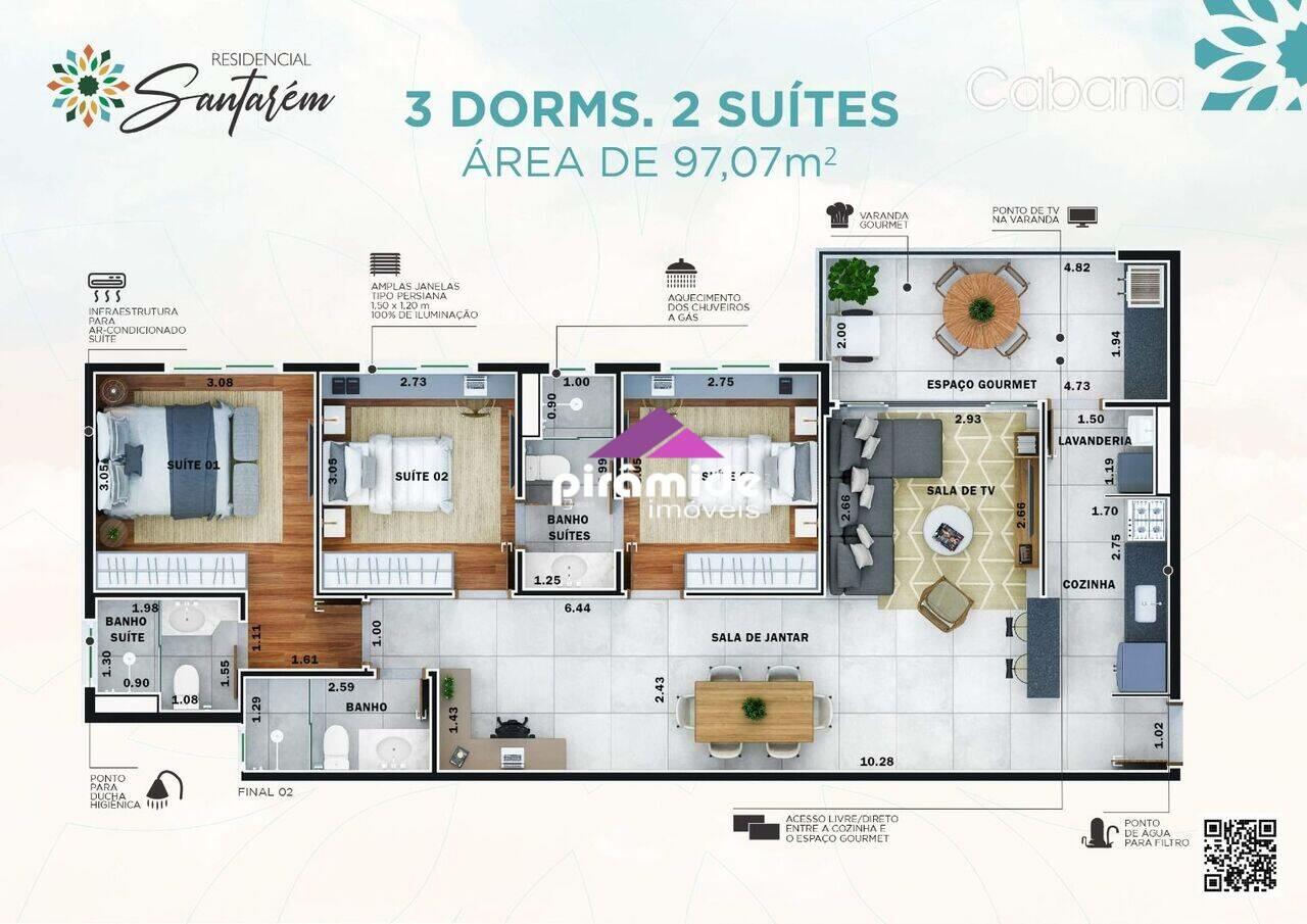 Apartamento Parque Industrial, São José dos Campos - SP