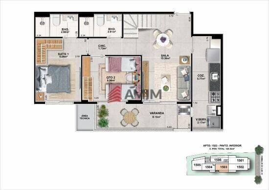 Seven Avenue, apartamentos com 2 a 3 quartos, 57 a 186 m², Niterói - RJ