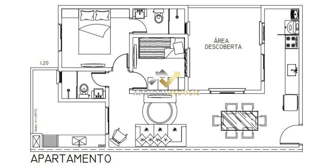 Apartamento Vila Humaitá, Santo André - SP