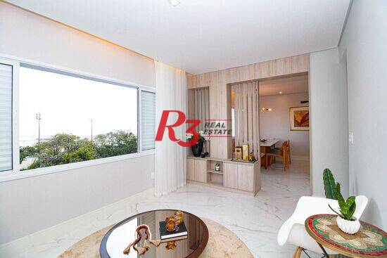 Apartamento de 130 m² Gonzaga - Santos, à venda por R$ 1.175.000 ou aluguel por R$ 8.000/mês