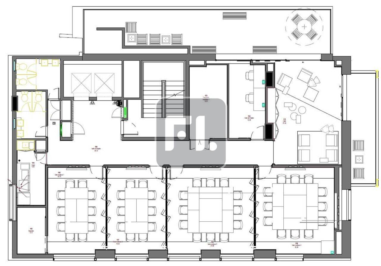 Prédio para alugar, 3208 m²  totalmente mobiliado, pronto para uso.