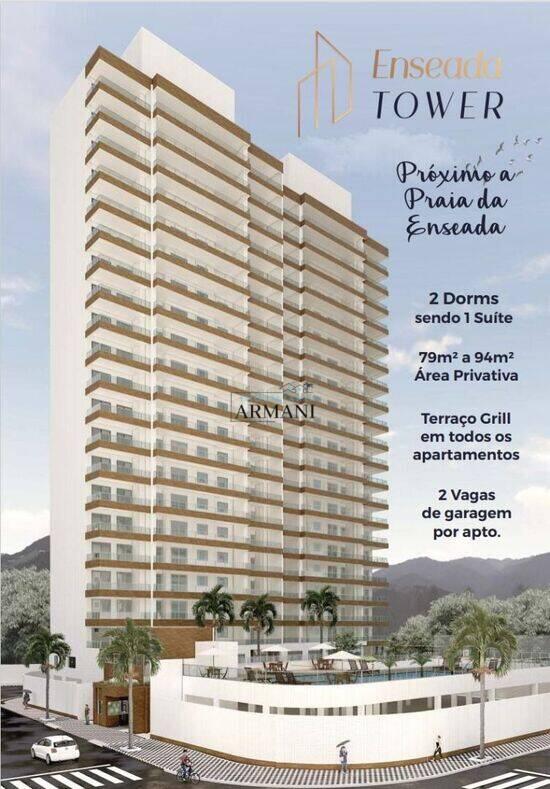 Apartamento de 80 m² Enseada - Guarujá, à venda por R$ 660.763