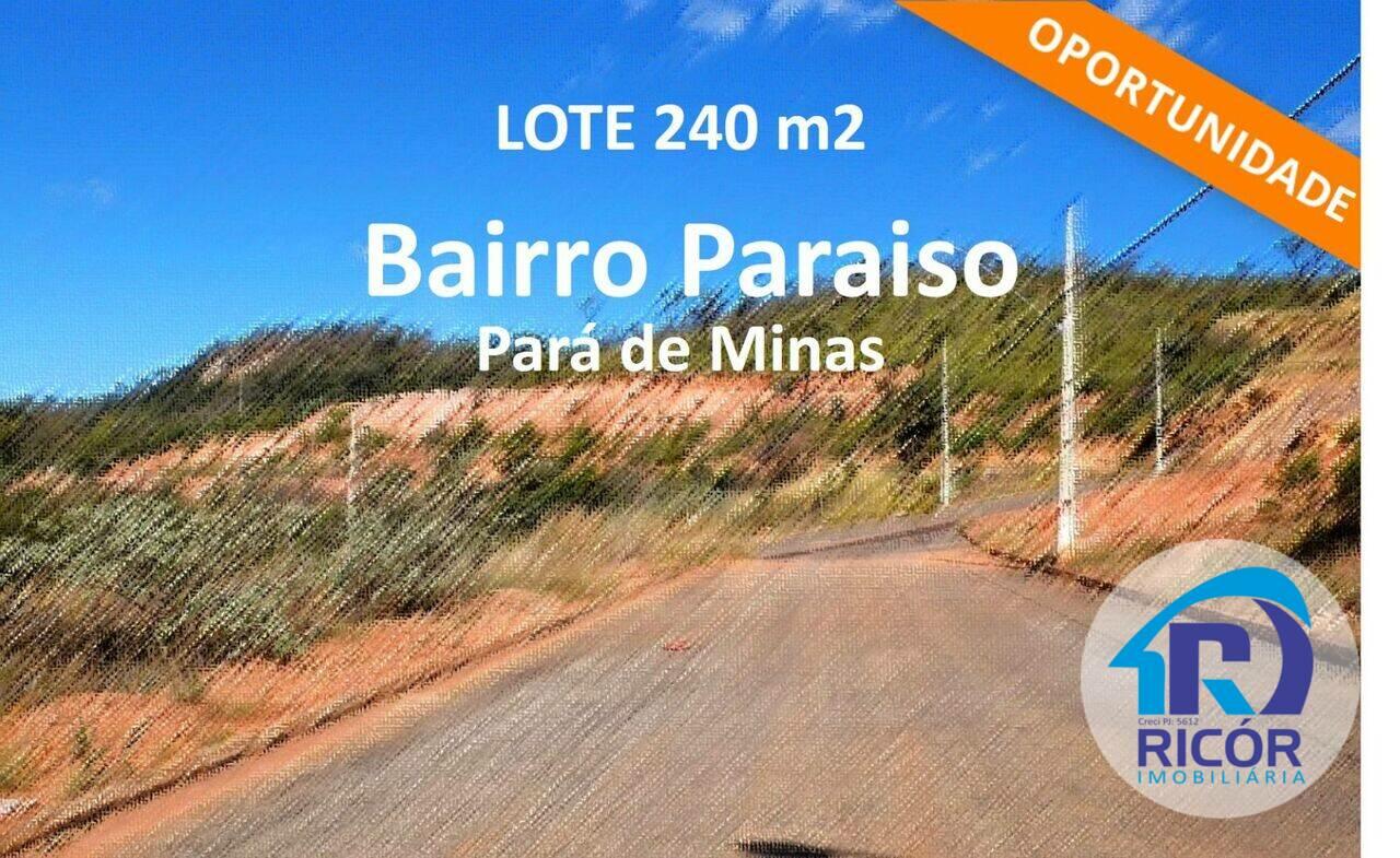 Terreno Paraiso, Pará de Minas - MG