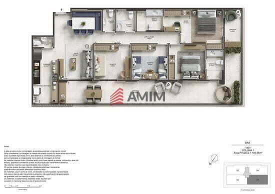 Attrium, com 4 quartos, 124 a 223 m², Niterói - RJ