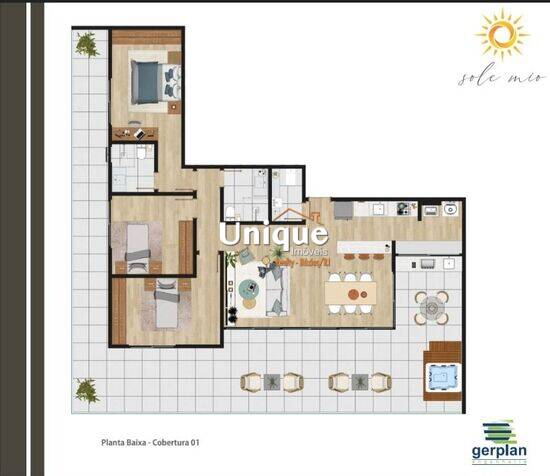 Sole Mio, apartamentos com 1 quarto, Cabo Frio - RJ