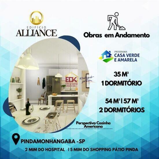 Edifício Alliance, apartamentos com 1 quarto, 35 m², Pindamonhangaba - SP