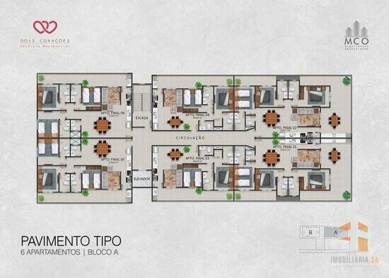 Condomínio Residencial Dois Corações, com 3 quartos, 113 a 195 m², Ubatuba - SP