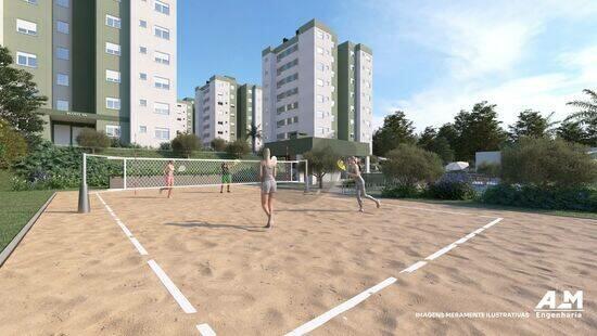 Residêncial Parque Das Oliveiras, apartamentos com 2 quartos, 51 m², Santa Cruz do Sul - RS