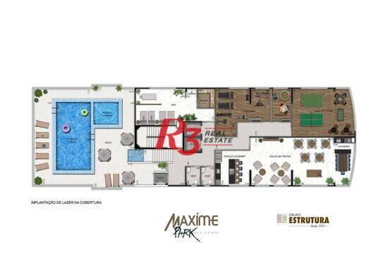 Maxíme Park Residence, apartamentos com 1 a 2 quartos, 45 a 84 m², Santos - SP