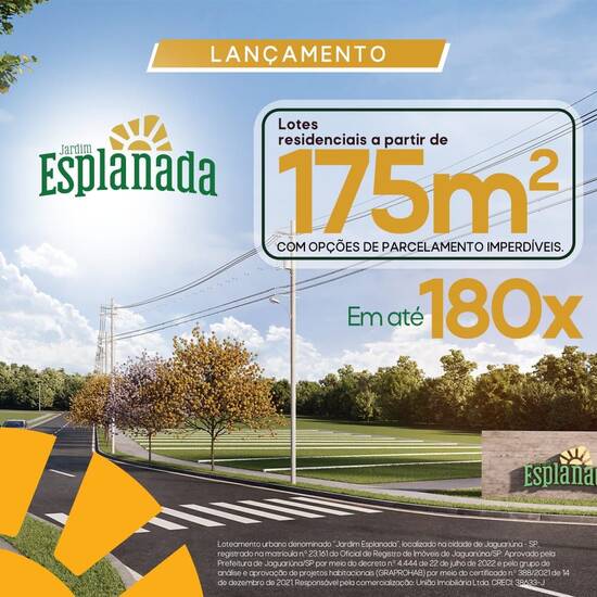 Miniatura - Terreno de 175 m² Capotuna - Jaguariúna, à venda por R$ 104.825