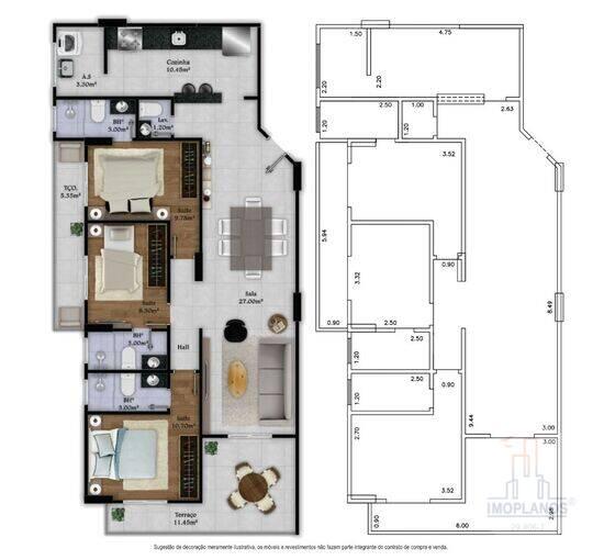 Dubai, apartamentos com 2 quartos, 82 a 83 m², Praia Grande - SP