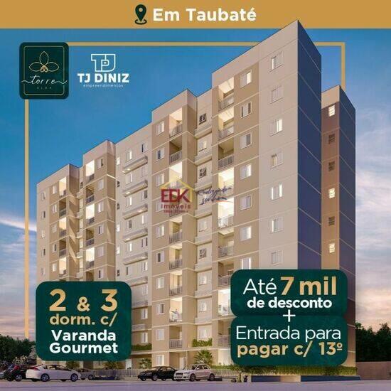 Edifício Torre Alba, apartamentos com 2 quartos, 56 m², Taubaté - SP