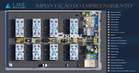 Lake Boulevard, apartamentos com 2 a 3 quartos, 82 a 97 m², Porto Velho - RO